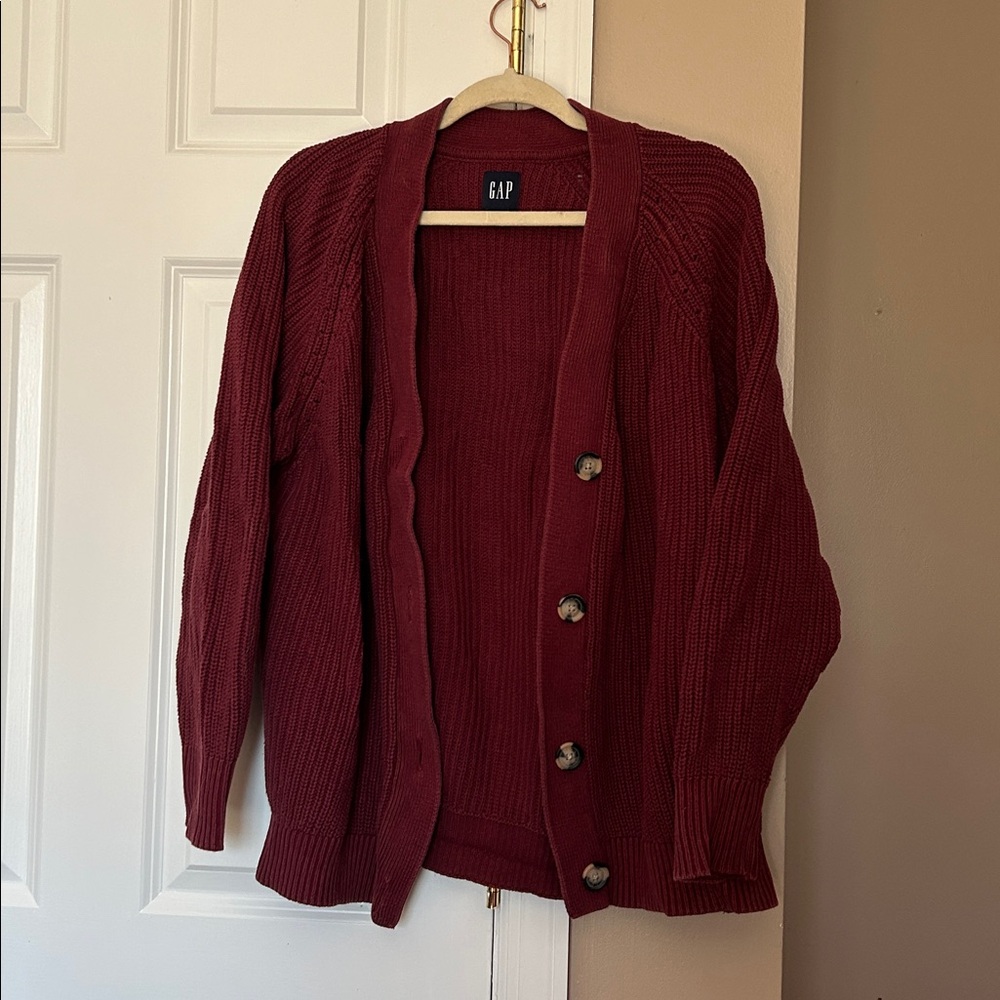 GAP (XXL) 100% cotton balloon sleeve cardigan